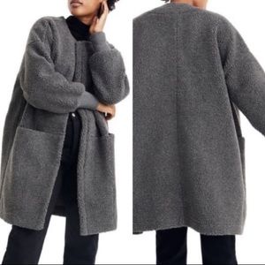 MADEWELL BONDED SHERPA COCOON COAT